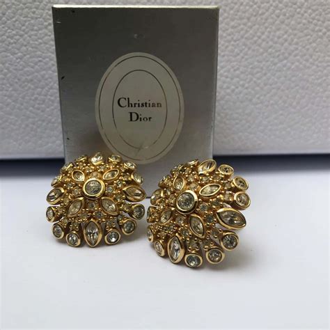 dior flower clip|dior clip earrings for women.